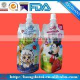 Children Drink Packaging Plastic Bag With Spout