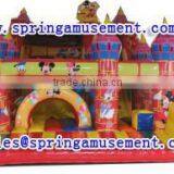 Interesting Mickey Mouse Castle Inflatable Slide, Inflatables, Inflatable Water Slide SP-SL102