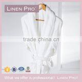 LinenPro Eliya Custom Made Kimono Waffle Weave Bath Robe Thin Cotton White Wholesale Bathrobe for High End Hotel thumbnail-2