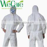 Disposable White Microporous Film Coverall Waterproof,breathable thumbnail-1
