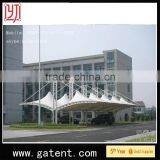 China Factory PVDF Cover Q235 Steel Yuetor Brand Umbrella Automatic Outdoor Tent Guarantee Year 10years Permanent Structure
