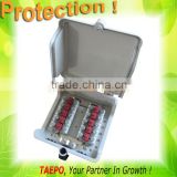 Over-voltage protection outdoor telecom abs10 pairs distribution point box for STB module