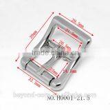Good Quality Handbag Buckle With Roller Shiny Chrome Finish Roller Buckle Tri-flide Buckle With Roller thumbnail-4