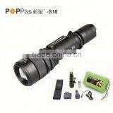 S16 Waterproof Rechargeable Zoom Dimmer High Power Hunting Torch thumbnail-5