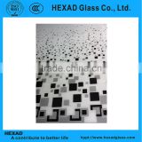 high quality 5mm Colored Frosted Glass with patterns for decoration