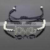 2016 Handcrafted Jewelry 24k New Gold Chain Couple Love Design Beads Boy and Girl Woven Friendship Bracelet thumbnail-3