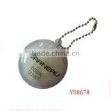 Custom Soft PVC Printed Flower Shape Down Coat Hang Tag thumbnail-2