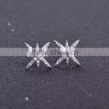 925 Silver Star White Zirconia Earring Jewelry thumbnail-6