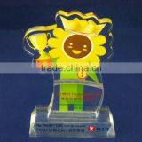 Flower Shape Achievement Awards Acrylic Trophy thumbnail-1
