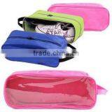 Wholesale Nylon High Capacity Portable Travel Shoe Bags Clear Plastic Shoe Bag
