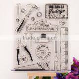 Decorative Carton Tool Rubber Stamp