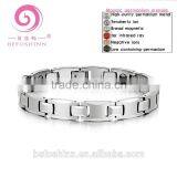 Europe Quality Tungsten Steel Fashion Jewelry Mens and Womens Germanium Charm Chain Bangle Bracelet Japan thumbnail-3