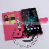 Wholesale Popular Magnetic Flip Leather Wallet Case With Card Slots For Wiko Ridge Fab 4G Leather Case Fast Delivery thumbnail-2