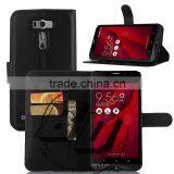 Wholesale Popular Flip Magnetic Wallet Leather Case With Card Slots For Asus ZenFone 2 Laser ZE601KL Fast Delivery