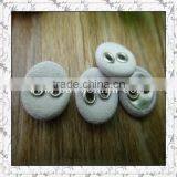 Fashion Garment Accessory White Fabric Covered Buttons