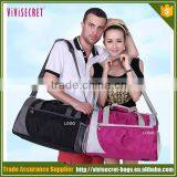 Hot Pink Ladies Sports Gym Travel Removable Duffel Shoulder Bag thumbnail-3