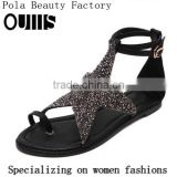 girls elegant flat sandals high quality ladies summer flat shoes PH4265