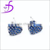 Post earring micro pave cz earring post