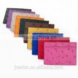 100% Ostrich Leather Men/women Card Wallet Custom Credit Card Holder