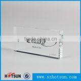 Finely Processed Cube Shape Transparent Acrylic Paperweight