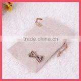 Cheap Wholealse Cute Bow Tie Pack Linen Bag thumbnail-1
