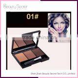 3 Multi-Colored Long-lasting and Waterproof Eyebrow Powder With Brow Brush thumbnail-5