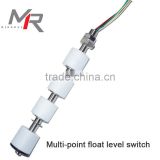 MR10150-SP Customized Multi-Point Plastic float level switch water level detector sensor magnetic 4 level sensor