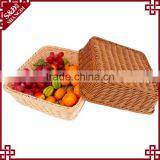 S&D Household Accessories Wicker Crafts Natural Poly Rattan Wholesale Fruit Baskets