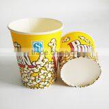 food grade custom logo printed 24oz paper popcorn cup