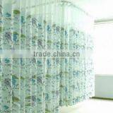 Inherently Flame Retardant Cubicle Curtain in Printed Patterns, With Mesh in Fabric Top thumbnail-1