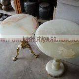 Pure Natural Colored White Onyx Table thumbnail-1