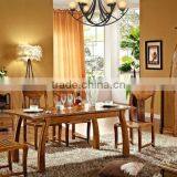 Contemporary Chinese Style Dinning Room Furniture Set,Full Solid Wood Extension Dinning Table W Chair, Applicable Sideboard thumbnail-1