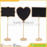 10 Pcs Mini Wood Blackboard Chalkboard Easel With Stand And Sturdy Thick Base thumbnail-2