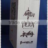 Eco-friend Natural Wooden Cabinet With Basket Drawes for Living Room thumbnail-2