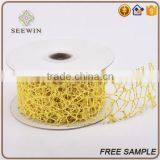 Sheer Polyester Mesh Fabric Flower Packing Decorative Ribbon Trim thumbnail-3