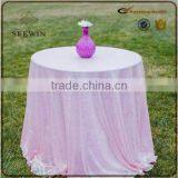 Colourful Round Sequin Elegant Wedding 100% Polyester Sequin Table Overlay thumbnail-3