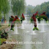 Aritificial Green Sculpture Plastic Plant Statue Artificial Sculpture thumbnail-3