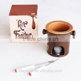 Chocolate Fondue Set, Ceramic Fondue Set thumbnail-4