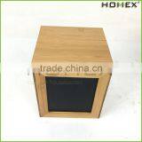 Bamboo Chalkboard Food Storage Bin Kitchen Storage Box Homex BSCI/Factory thumbnail-4