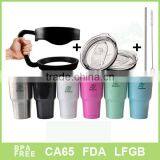 30 OZ Stainless Steel Tumbler With Spill Proof Lid- Powder Coated thumbnail-2