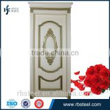 Hot unbreakable carved luxury wood doors and white trim
