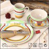 16pcs Handpainting Stoneware Dinnerware thumbnail-1