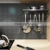 2017 Wholesale Hot Selling Hanging Pot Rack, Metal Wall Mounted Pot Lid Rack thumbnail-2