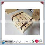 6 Bottle Custom Wooden Wine Box With Leather Decoration thumbnail-1