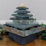 Slate Pyramid Tabletop Water Fountain thumbnail-2
