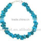 Wholesale 7" 8mm Blue Turquoise Chip Bracelet thumbnail-1
