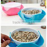 2 in 1 Plastic Dried Fruit Tray , Dried Food Plate , Bowl thumbnail-1