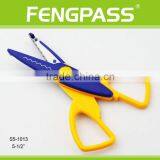 S5-1013 5.5 Inch 2Cr13 Stainless Steel Blade With Colorful Plastic Handle Shape Cutting Scissors thumbnail-2