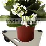 Garden steel flower stand pot trolley for moving