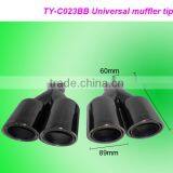 High Quality Auto Part Stainless Steel 304 Universal Double Exhaust Tip thumbnail-5